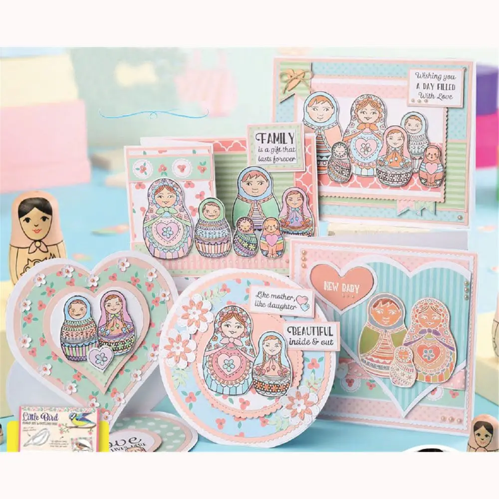 

New Doll Transparent Stamps&Metal Cutting Dies Stencil Scrapbooking Embossing For Paper Card DIY Craft Photo Album Decor Die Cut