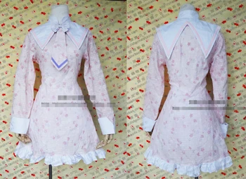 

Lolita Pink Sweety Long Sleeve Uniforms Cosplay Costume Free Shipping