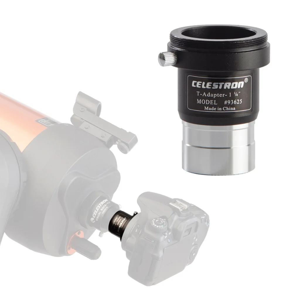 Celestron 1.25&quot Telescope 93625 Universal 1.25-inch Camera T-Adapter Spotting Scopes Accessories |