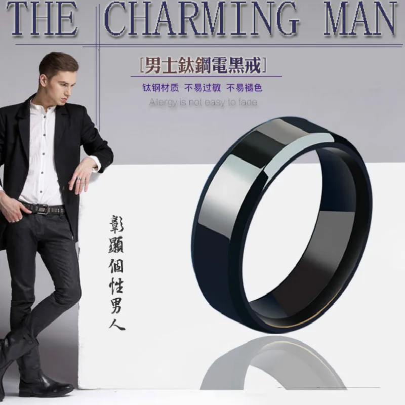Черное титановое кольцо|black titanium ring|titanium ringring ring |