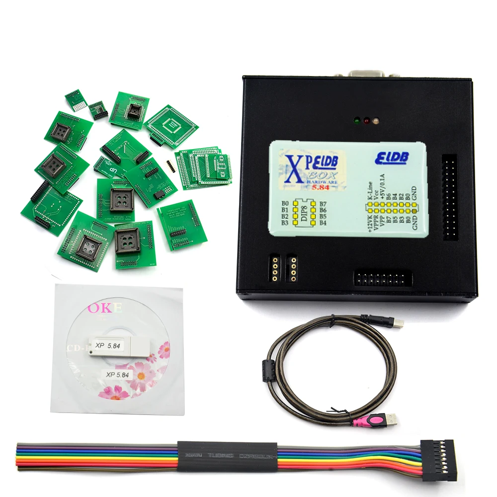 Новейший XPROG V5.84 V5.75 V5.72 X-PROG ECU Чип программирование с USB Dongle xprog металлический ящик полный интерфейс адаптера Xprog