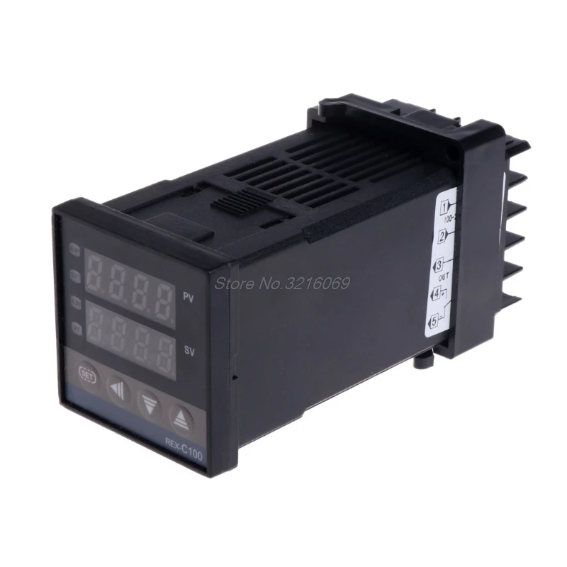 

PID Digital Temperature Controller REX-C100 0 To 400degree K Type Input SSR Output Temp Controller