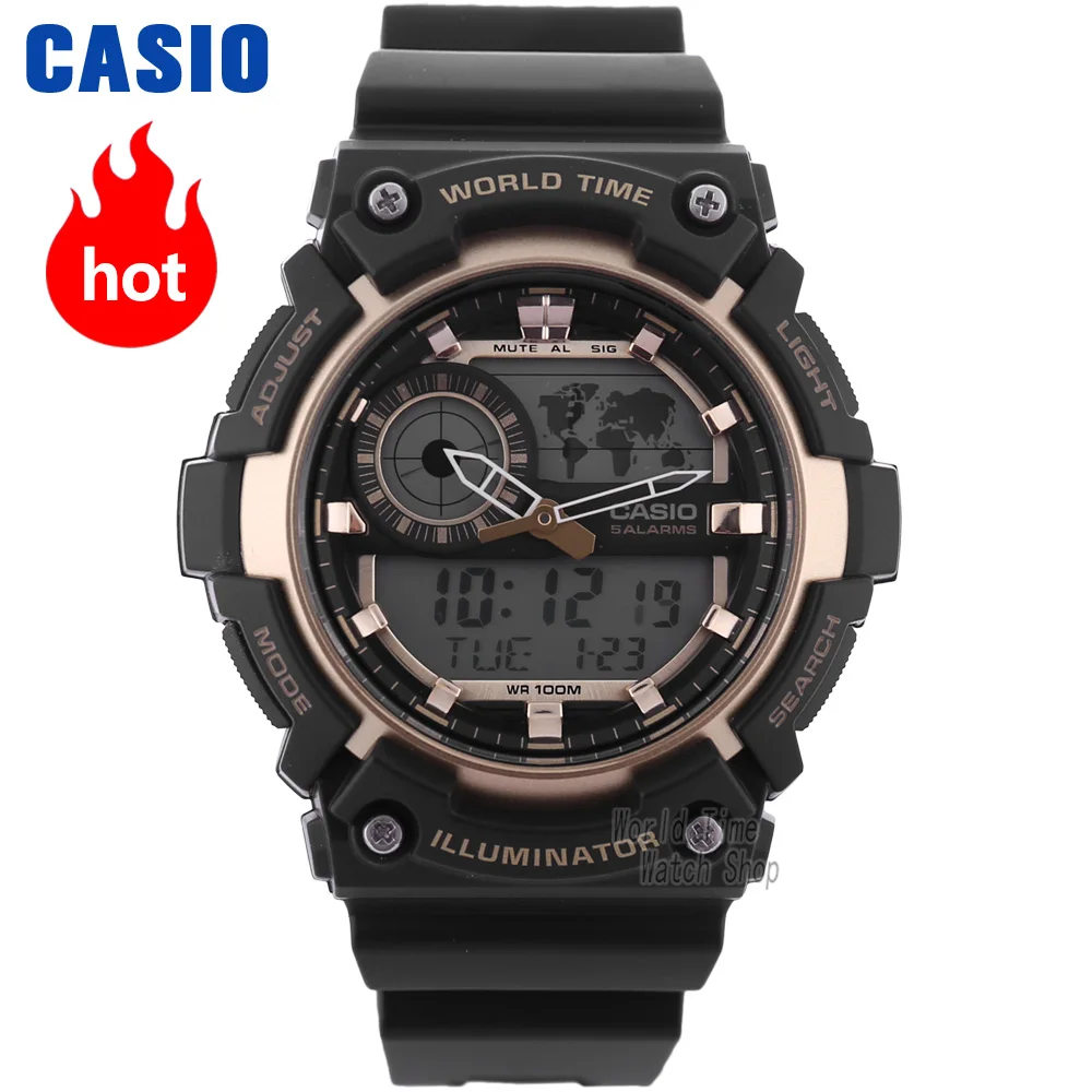 Casio watch Stylish and versatile sporty electronic mens watch AEQ 200W
