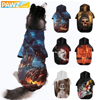 

Halloween Pet 3D Dog Hoodies HD Warm Cool Sweatshirts for Holiday Dogs Costume Cosplay Cat Dog Puppy Clothes Winter Coat Apparel