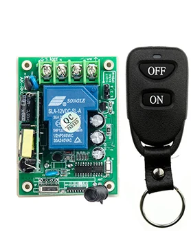 

AC85V 110V 120V 220V 250V 1CH 30A Wireless Power smart Switch System Receiver &Transmitter lamp/ window/Garage Doors
