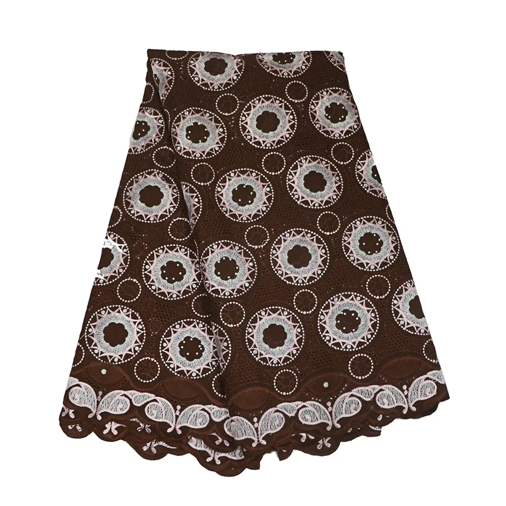 

Double Color Design Nigeria Embroidery Cotton Fabric 2018 African Swiss Voile Lace In Switzerland X544-8