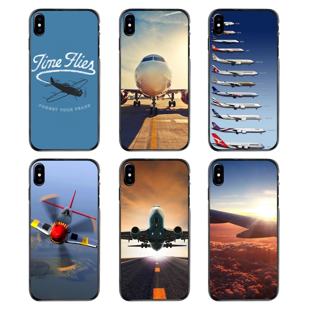 Для iPhone 4 4S 5 5S 5C SE 6 6S 7 8 Plus X XR XS Max iPod Touch чехлы для телефонов самолет на самолете Sunrise