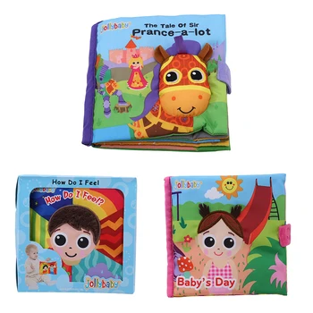 

Soft Learning Education Cloth Book Owl Horse Infant Rustle Sound Boy Girl Educational Stroller Story Quiet Books