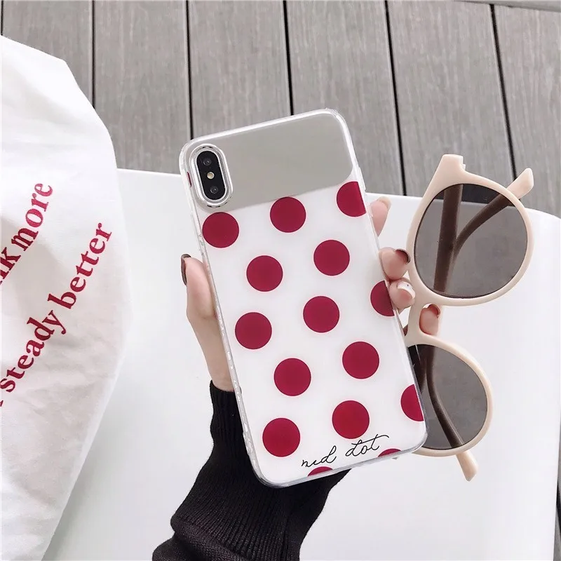 Для Iphone Xs Max Xr зеркальный чехол для 7 8 Plus силиконовый макияжа Tpu 6 S 6s X Coque |