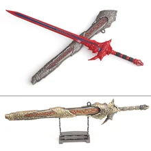 Китайский древний стиль Меч металлическое оружие Модель 30 см с оболочкой два цвета Косплей Опора элегантные кинжалы леггинсы меч ремесло