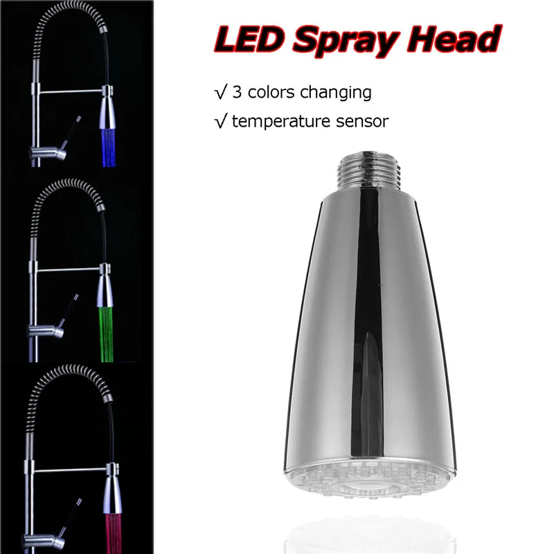 

Xueqin Kitchen Faucet Accessories LED Spray Head Temperature-Controlled Led Water Faucet Nozzle Torneira Water Filter