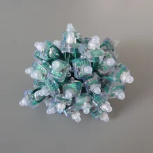 1000 шт./лот DC12V 12 мм Полный Цвет RGB квадратный пиксель светодио дный модуль WS2811 свет Водонепроницаемый IP68 светодио дный строка зеленый провод кабель