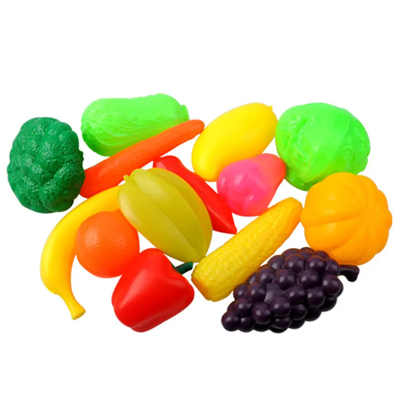 plastic fruit and vegetables toys