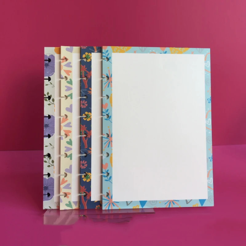 Fromthenon диски кольцо связаны Happy planner пуля журналы A5B6 спираль notebookr дневник с цветком пустой Бумага пополнения чернил канцелярских принадлежностей