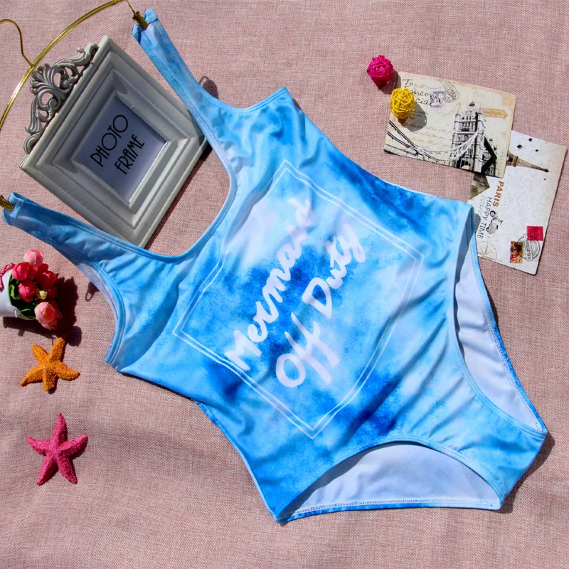 2017 New One Piece Swimsuit Swimwear Women Color bar Sport Sexy Backless Bodysuits Swimsuits Bathing Suits | Спорт и развлечения