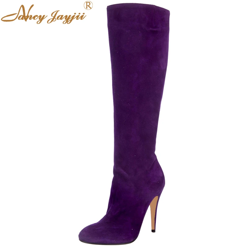 bottines violettes femme