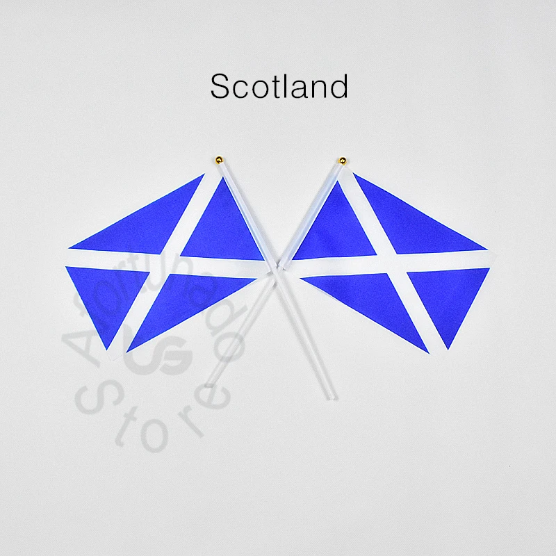 

Scotland 14*21cm 10pieces flag free shipping Hand waving Flag Scotland National Flag for meet,Parade,party.Hanging,decoration