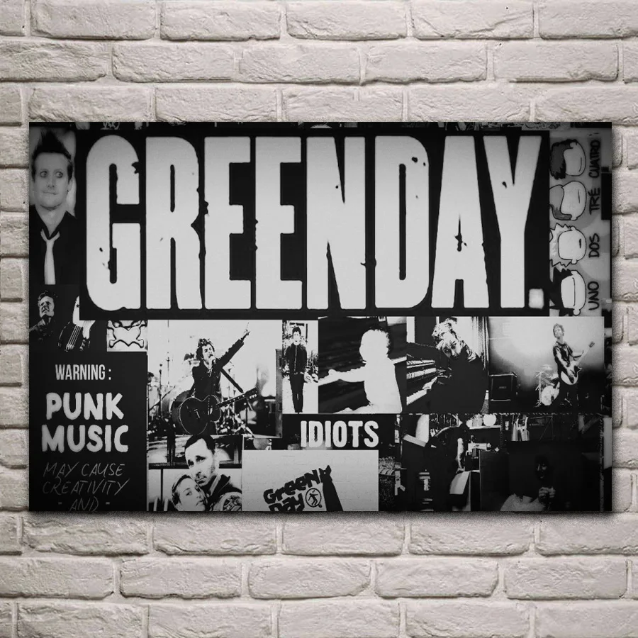 Green Day music fantasy living room decoration home wall art decor wood