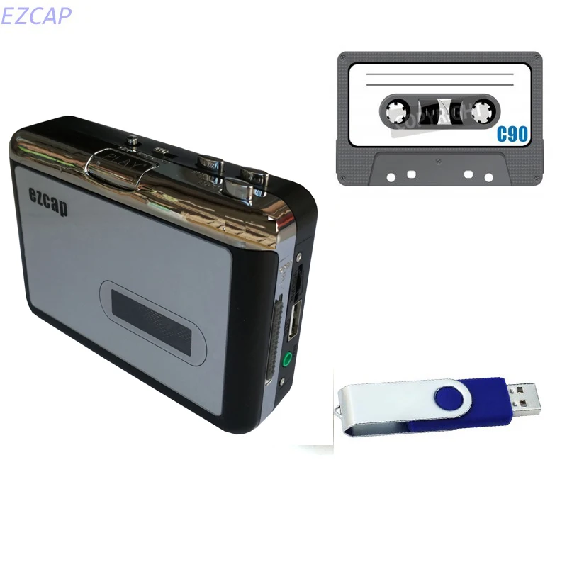 Cassette converter, convert old cassette tape to MP3 save in usb flash disk directly, no pc need, FAT32 exFAT format,headphone