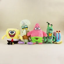 5 styles Plush Toys Patrick Star Squidward Tentacles Stuffed Plush Animals Kids Birthday Gift Toys