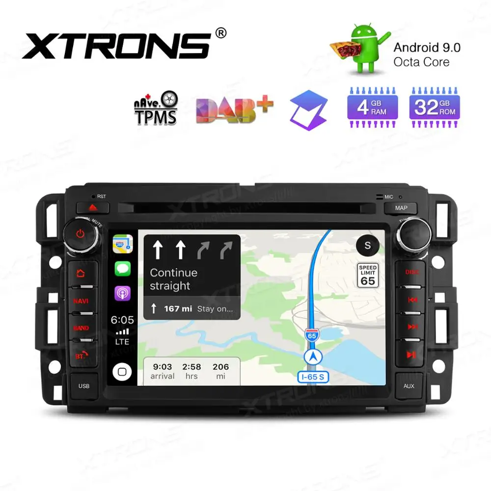 Discount XTRONS 7" Android 9.0 Octa Core Car DVD Radio Player GPS OBD for Chevrolet Tahoe Impala for BUICK Enclave for GMC for HUMMER 3