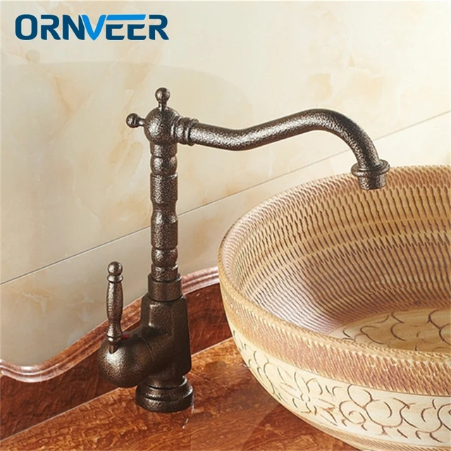 Buy Luxury Tall European Antique Bronze Bathroom Sink