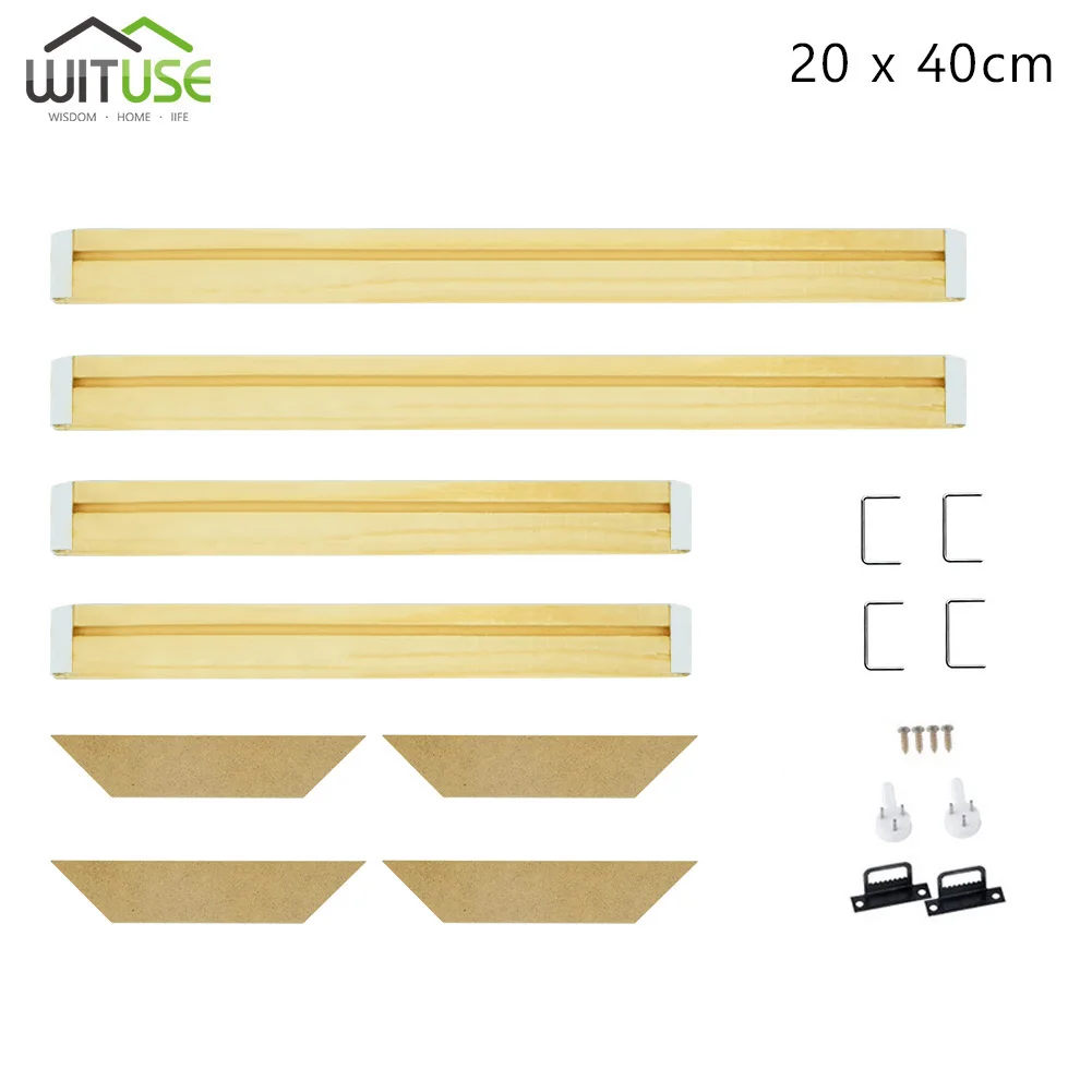DIY деревянная фоторамка холст рамка бар самодельная картина маслом носилки полосы комплект для дома офиса галерея - Цвет: 20x40cm