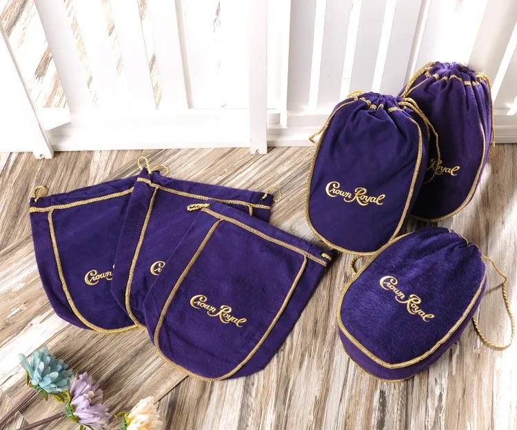 Бархатная Фиолетовая Сумка на шнурке, бархатная сумка-кисет для хранения, предметы первой необходимости для путешествий 13 см* 6 см* 21 см 10 шт