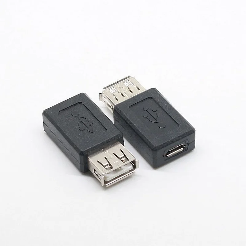 Новинка 2018 черный адаптер USB 2 0 типа A Мама к Micro B мама конвертер разъем usb оптовая