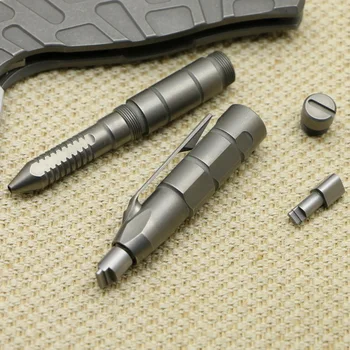 

Limited Edition Green thorn OEM Foundry Tacture Pen Cutter Tool Titanium Multifunctional Survival Pen,EDC Equipment