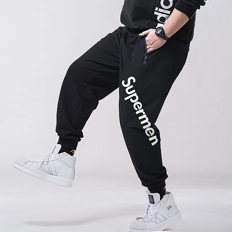 2019 плюс размеры 5XL лето для мужчин Графический эластичные мотобрюки Jogger