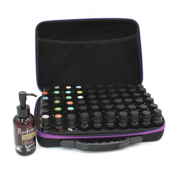 

60 Compartment Essential Oil Storage Bag EVA 1ml 2ml 3ml Essential Oil Bottle Collecting Box Portable Travel Container Organizer