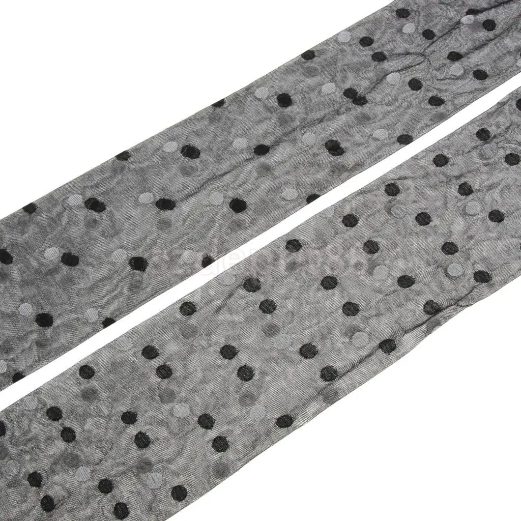 Women Lady Fashionable Sheer Tights Geometric Polka Dot Floral Patterned Elastic Pantyhose Long Stockings