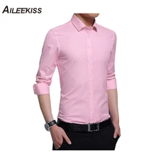 Однотонная мужская рубашка с длинным рукавом для свадебной вечеринки, приталенная Мужская Повседневная рубашка 4XL 5XL, мужские рубашки, мужская одежда XT546