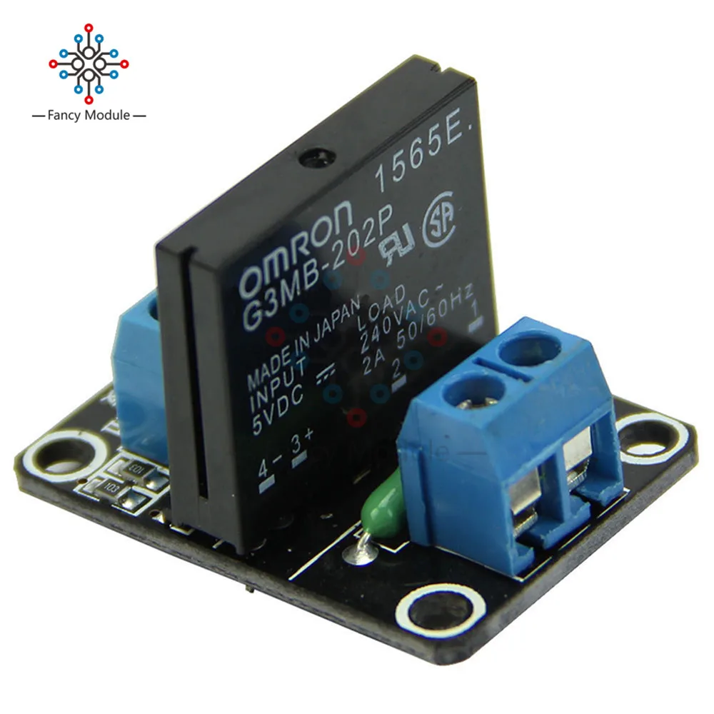 

G3MB-202P 5V DC 1 Channel Solid-State Relay Board Module For Arduino High Level Fuse For Arduino SSR G3MB-202P