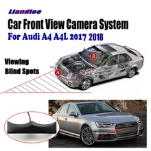 Liandlee для Audi A4 A4L 2017 2018 автомобилей ЖК-дисплей Экран Мониторы 4.3 «/вид спереди Камера логотип Embedded/ авто-прикуриватели переключатель
