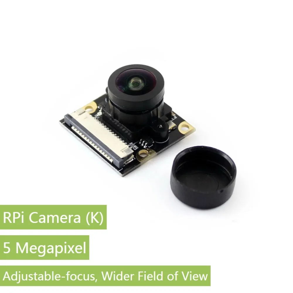 

Waveshare Raspberry Pi Camera Module, Fisheye Lens, Wider Field of View