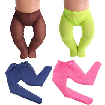 

43 cm baby dolls Clothing accessories 6 color silk stockings Baby toys leg pants fit American 18 inch Girl doll f26