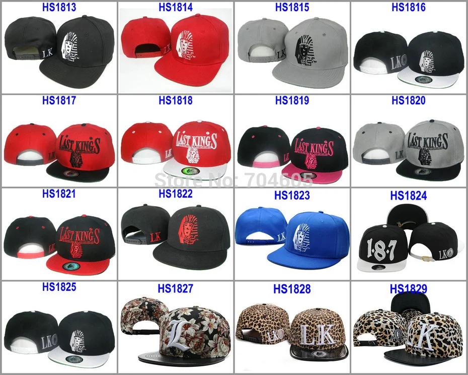 Snapbacks caps Last kings snapback adjust sports Hip hop hats Baseball