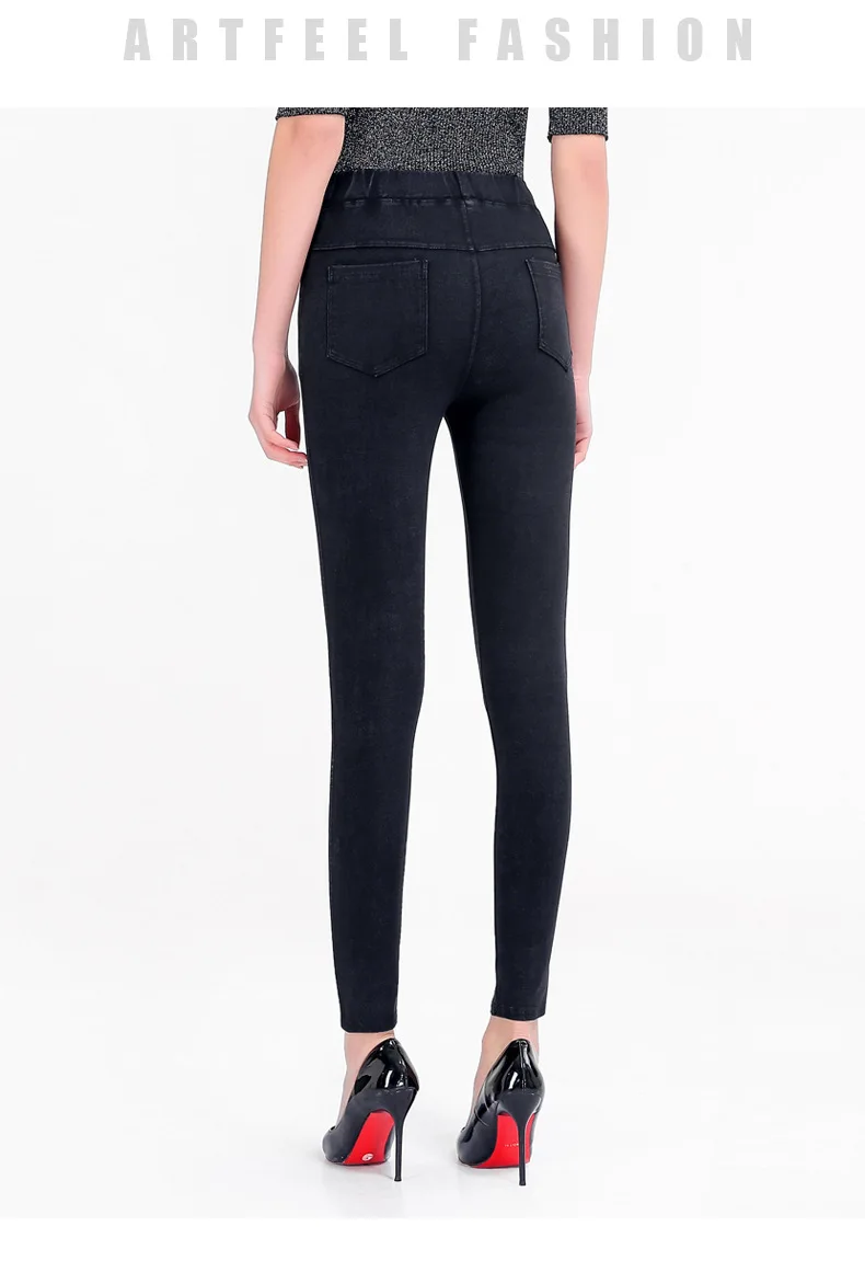 Rihschpiece размера плюс M-5XL леггинсы женские брюки черные панковские толстые Джеггинсы пуш-ап леггинсы с высокой талией обтягивающие брюки RZF1485