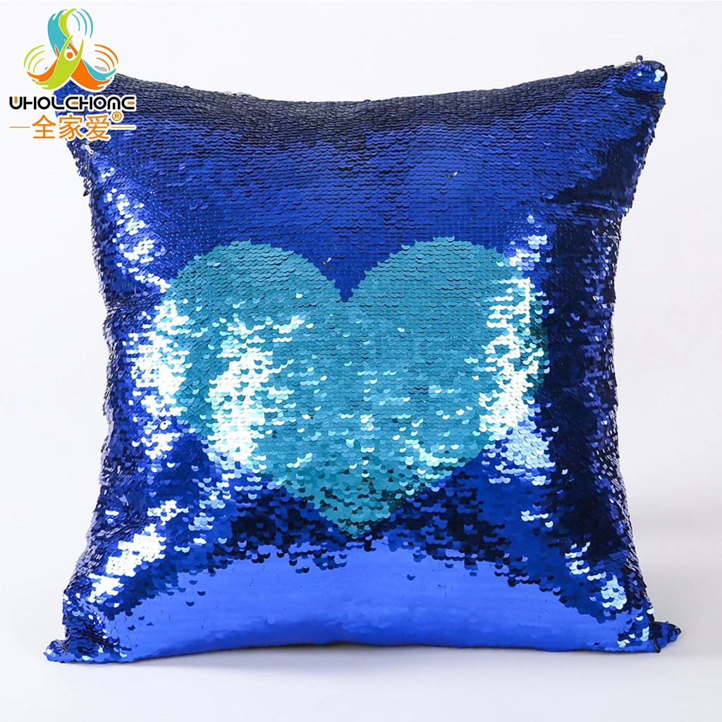 Buy Glitter Mermaid Sequin Cushion DIY Two Tone