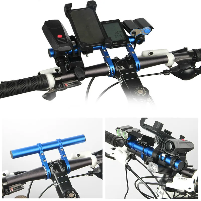 

Carbon Tube Bike Flashlight Holder Handle Bar Bicycle Accessories Extender Mount Bracket 3 Colors New