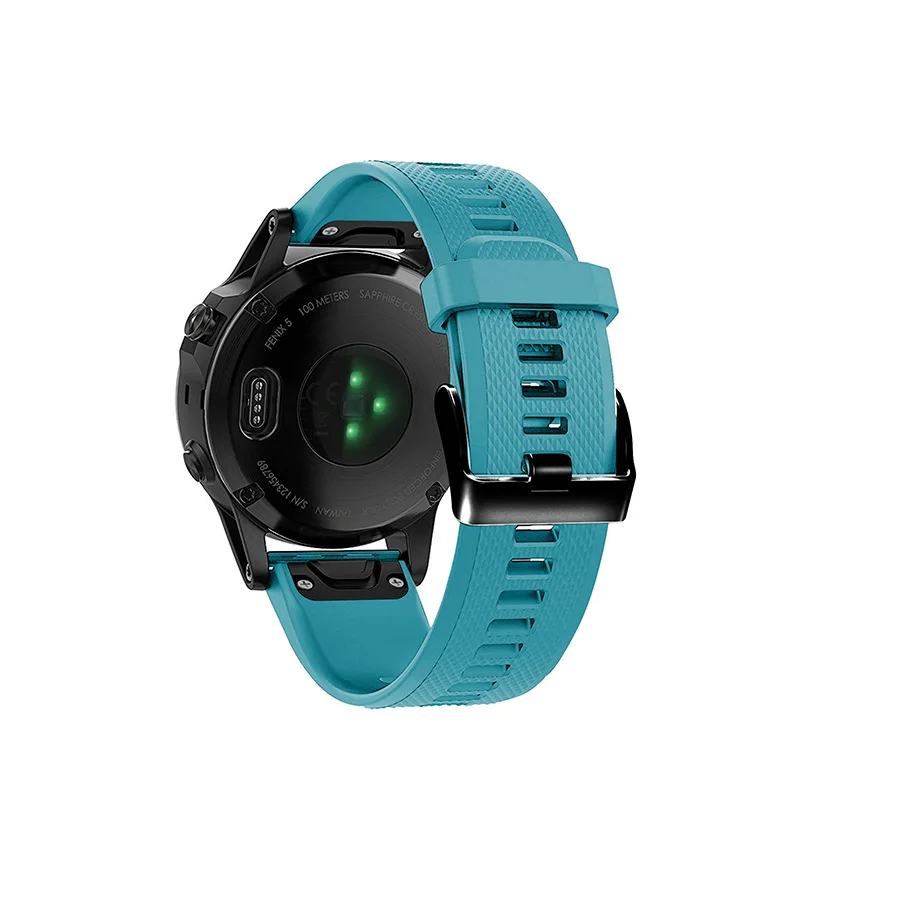 Ремешок для часов 22 мм для Garmin Fenix 5 Plus/Forerunner 935/Instinct Watch Quick Release силиконовый ремешок Easyfit - Цвет ремешка: Sky Blue