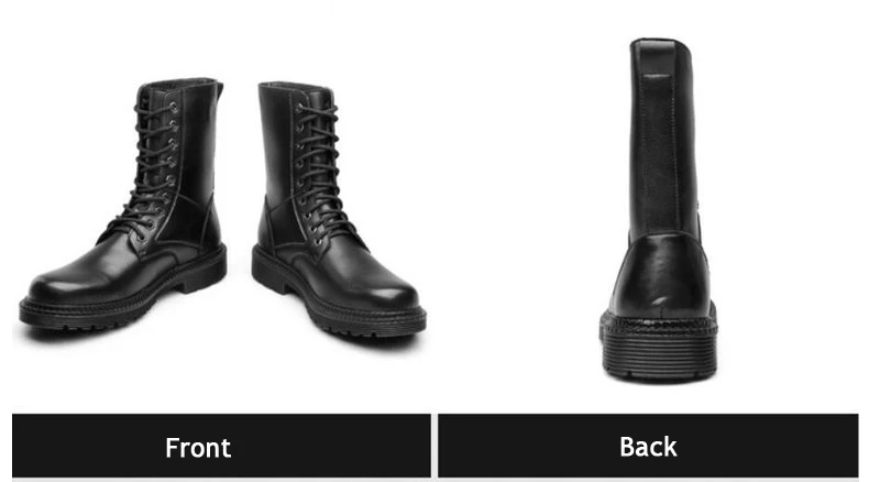 Men's Boots' Mens Mid-calf Winter Boots Men Waterproof Lace-up Military Boots' Men Tactical Boots Army Desert Boot Plus Size 45  (5)