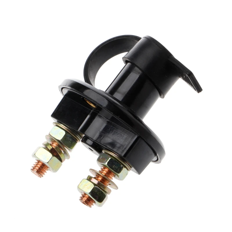 24V 400A Car Switch Battery Isolator Cut Off Power Kill Key with Waterproof Cover Auto Switches Interior Parts