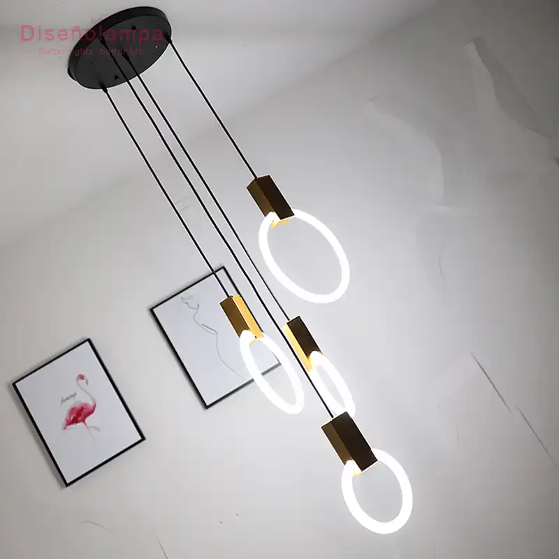 Graphical New Collection Modern Halo Pendant Light Home Industrial