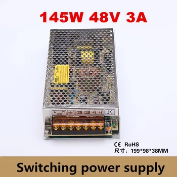 

145W Power supplies 48V 3A Switching Power Supply Driver LED Strip light transformer Display AC110V-240V Input (S-145-48)