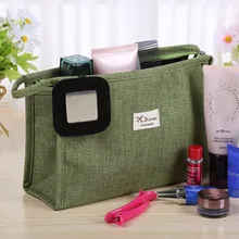 NEW Arrival Portable Cosmetic Bag Women Ladies Travel Storage Bag Case Organizer Makeup Bags Toiletry Wash Bag