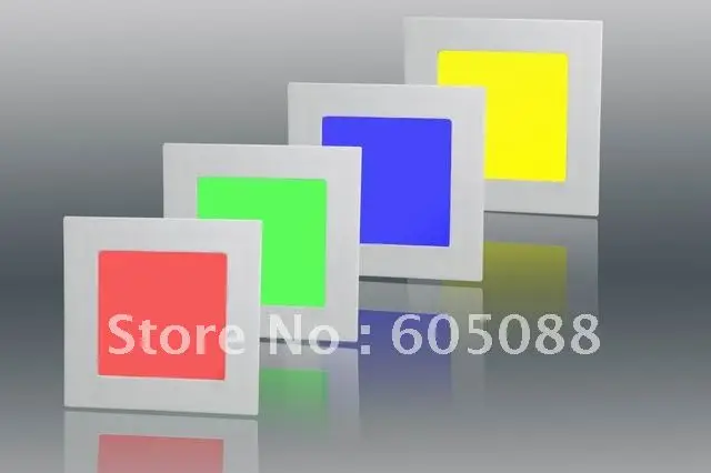10 Вт 200x200 мм ультратонкий квадратный rgb светодиодный плоский светильник