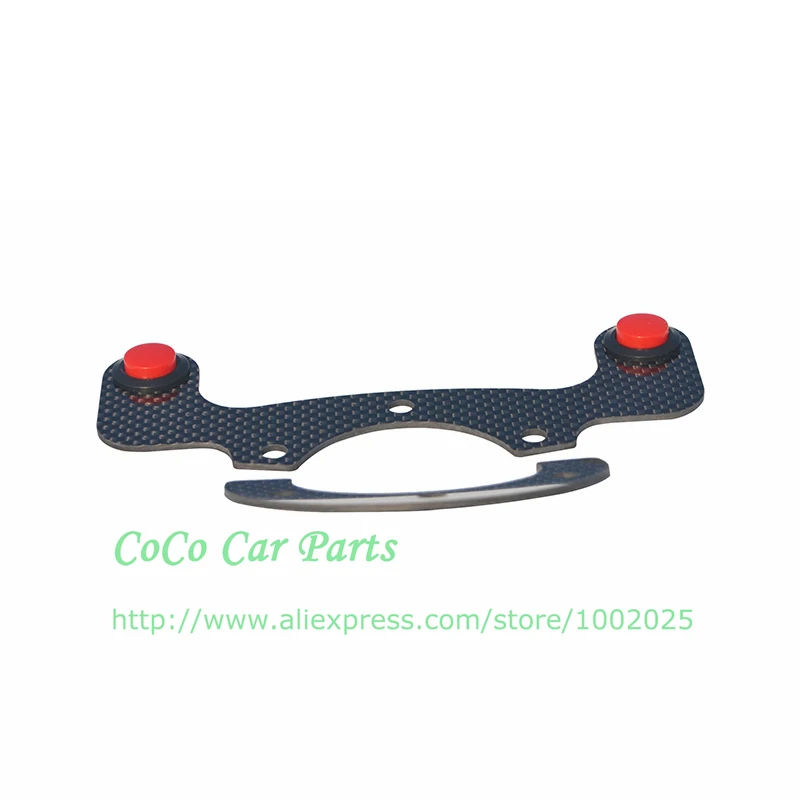 Carbon fiber button for steering wheels (3)